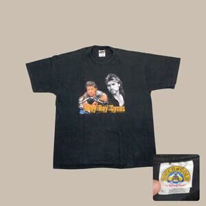 2002 Billy Ray Cyrus Time Flies Tour Band Tee Faded Black XXL